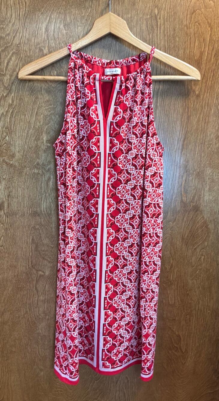 Max Studio Halter Shift Dress sz XS